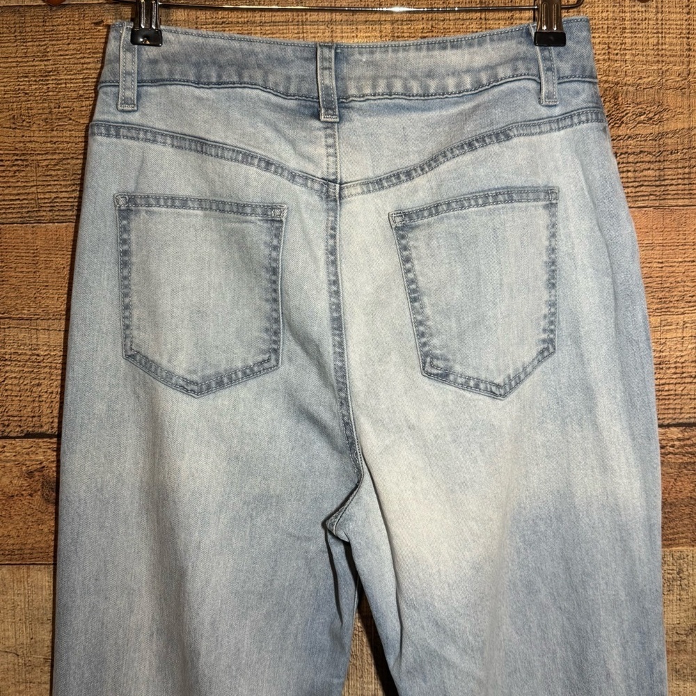 Bella Dahl Side Slit Jeans Ocean Mist size 28 Wide Leg Boho Coastal Chic - Picture 7 of 12